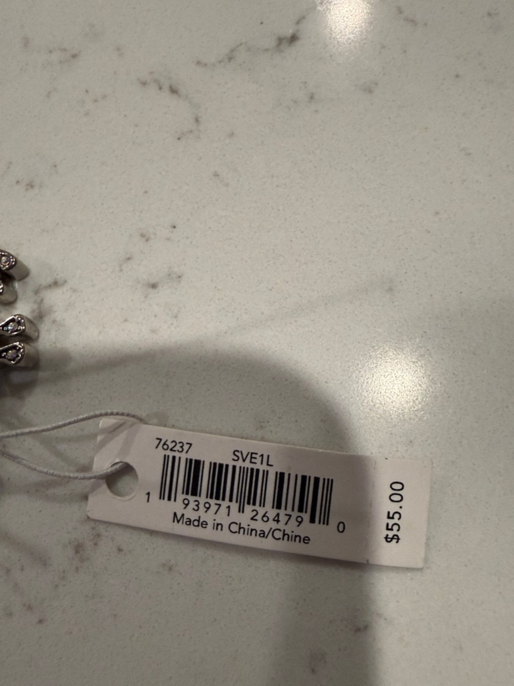 NWT Coach Silver Unicorn Crystal Charm Keyring - Picture 3 of 4